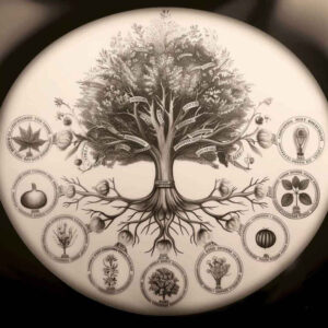 tree-with-color-neotraditional-decorative-elements-for-shoulder-blade – tattoo design ideas free ai generated – Gallery: trees-inkby-ai