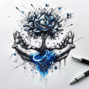 tree-geometric-detail-neotraditional-layered-fill-for-upper-arm – tattoo design ideas free ai generated – Gallery: trees-inkby-ai