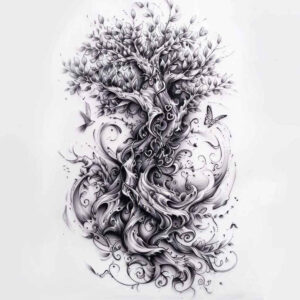 tree-with-light-effect-realism-realistic-structure-for-lower-thigh – tattoo design ideas free ai generated – Gallery: trees-inkby-ai