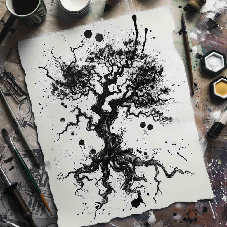 tree-with-3d-effect-realism-seamless-blend-for-outer-arm – tattoo design ideas free ai generated – Gallery: trees-inkby-ai