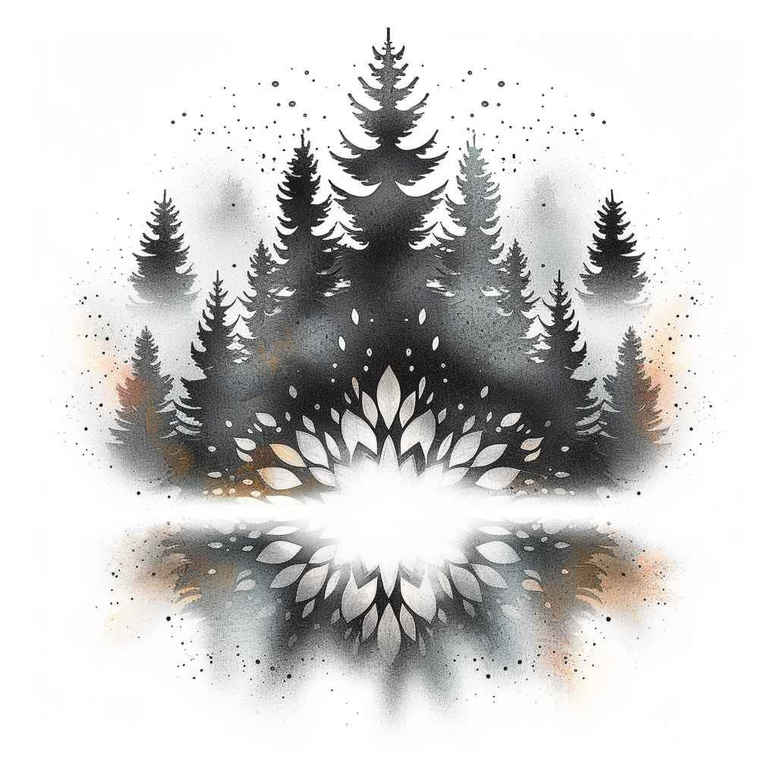 tree-with-lines-realism-depth-realism-for-upper-back – tattoo design ideas free ai generated – Gallery: trees-inkby-ai