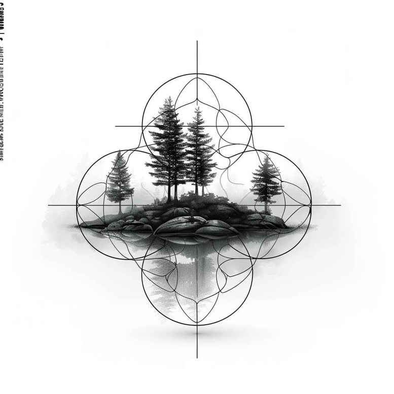 tree-with-3d-effect-neotraditional-contrasting-colors-for-elbow – tattoo design ideas free ai generated – Gallery: trees-inkby-ai