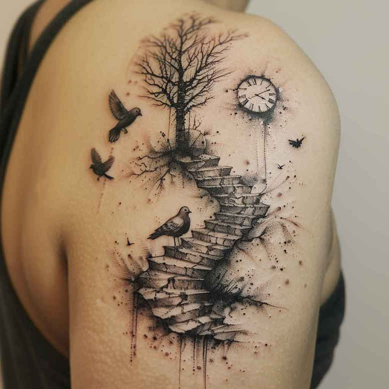 tree-with-shadow-and-light-surrealism-phantom-for-inner-arm – tattoo design ideas free ai generated – Gallery: trees-inkby-ai