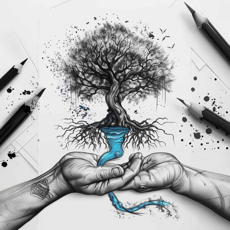 tree-protection-motif-neotraditional-solid-fill-for-hip – tattoo design ideas free ai generated – Gallery: trees-inkby-ai