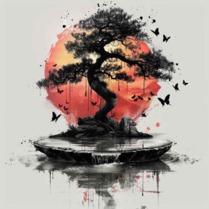 tribal-tree-neotraditional-clean-fill-for-knee – tattoo design ideas free ai generated – Gallery: trees-inkby-ai
