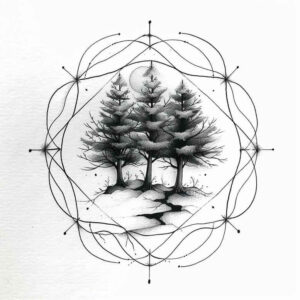 tree-with-motion-surrealism-visionary-for-forearm – tattoo design ideas free ai generated – Gallery: trees-inkby-ai