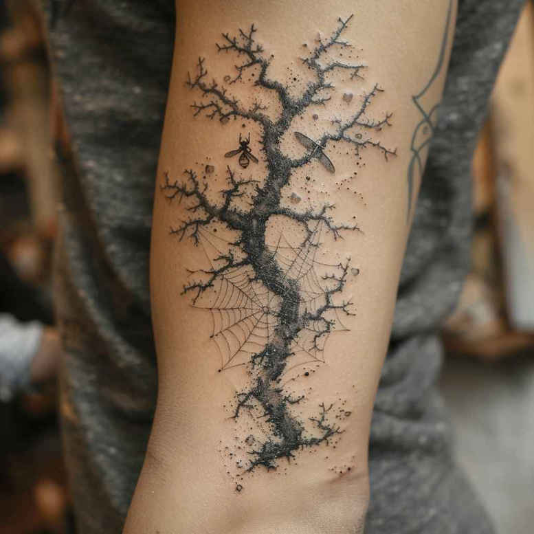 tree-natural-look-surrealism-ethereal-glow-for-heel – tattoo design ideas free ai generated – Gallery: trees-inkby-ai
