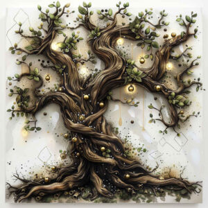 tree-with-plant-ornaments-realism-tactile-shading-for-biceps – tattoo design ideas free ai generated – Gallery: trees-inkby-ai