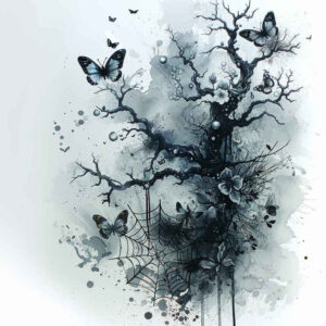 tree-tattoo-surrealism-vivid-hallucination-for-lower-arm – tattoo design ideas free ai generated – Gallery: trees-inkby-ai