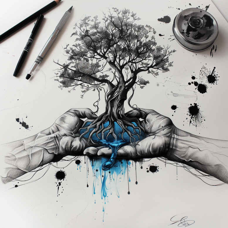 tree-with-expression-neotraditional-dynamic-composition-for-scapula – tattoo design ideas free ai generated – Gallery: trees-inkby-ai