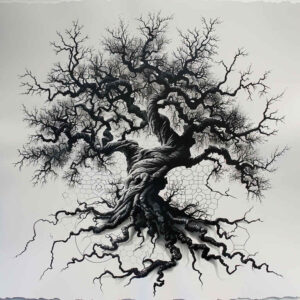 tree-with-flowing-lines-realism-cgi-realism-for-knee – tattoo design ideas free ai generated – Gallery: trees-inkby-ai