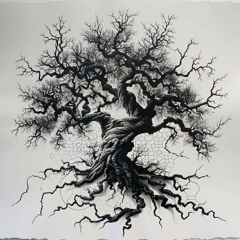 tree-with-flowing-lines-realism-cgi-realism-for-knee – tattoo design ideas free ai generated – Gallery: trees-inkby-ai