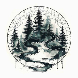 tree-in-motion-surrealism-dream-motifs-for-side-torso – tattoo design ideas free ai generated – Gallery: trees-inkby-ai