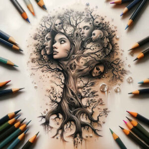 tree-natural-look-realism-refined-contrast-for-side – tattoo design ideas free ai generated – Gallery: trees-inkby-ai