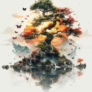 tree-mystery-motif-surrealism-disorienting-for-lower-arm – tattoo design ideas free ai generated – Gallery: trees-inkby-ai