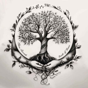 realistic-tree-neotraditional-bold-texture-for-upper-back – tattoo design ideas free ai generated – Gallery: trees-inkby-ai