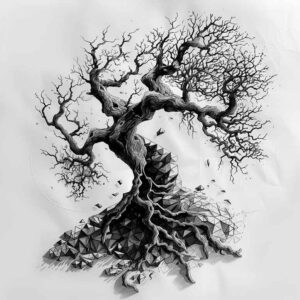 tree-with-light-effect-realism-lifelike-eyes-for-shoulder-blade – tattoo design ideas free ai generated – Gallery: trees-inkby-ai
