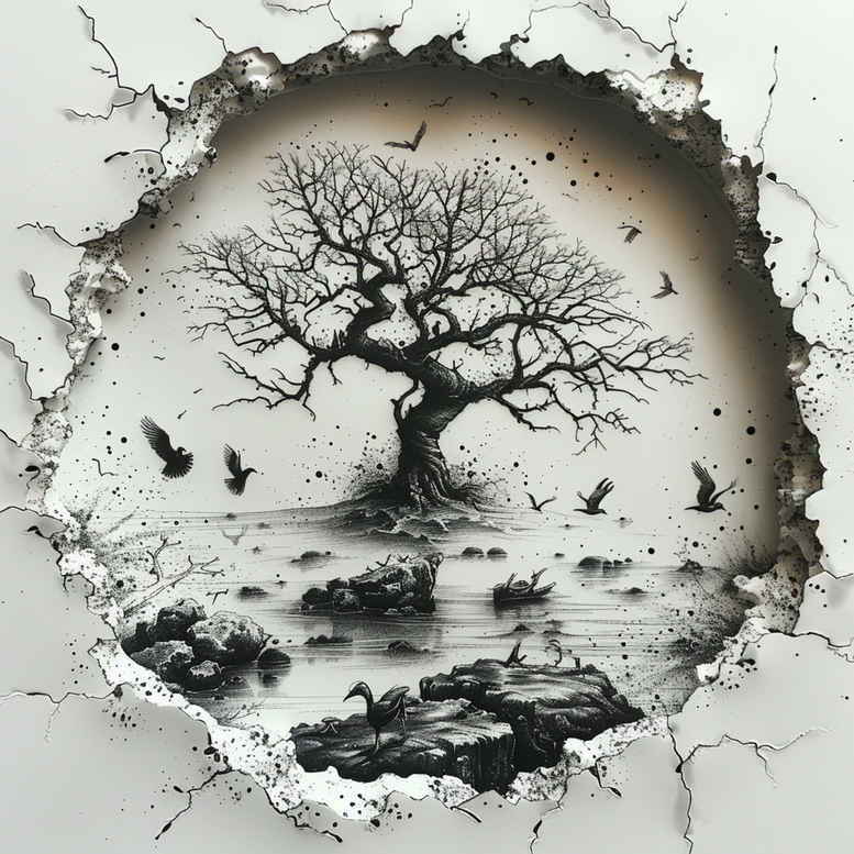 tree-protection-motif-realism-depth-perception-for-foot – tattoo design ideas free ai generated – Gallery: trees-inkby-ai