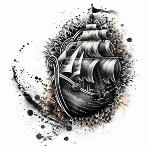 plant-ornament-tattoo-surrealism-fluid-forms-for-hand – tattoo design ideas free ai generated – Gallery: viking-ships-inkby-ai