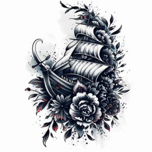 longships-realism-transparent-layer-for-upper-arm – tattoo design ideas free ai generated – Gallery: viking-ships-inkby-ai