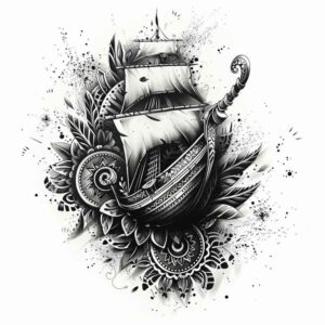 viking-ships-mystical-symbol-realism-lifelike-for-back – tattoo design ideas free ai generated – Gallery: viking-ships-inkby-ai
