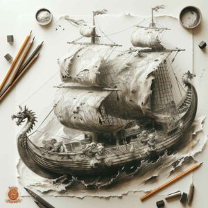 viking-ships tattoo design ideas subtle highlights arctic explorer for inner arm