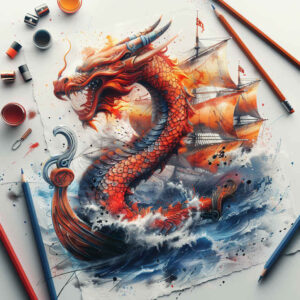viking-ships tattoo design ideas Realism perfect proportions storm sail embodying perseverance