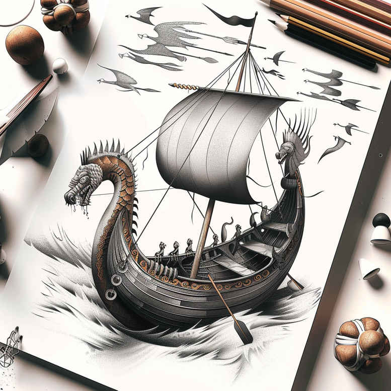 viking-ships tattoo design ideas classic motifs wind conqueror symbol of strength