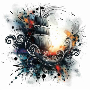 light-effect-tattoo-neotraditional-intricate-shading-for-scapula – tattoo design ideas free ai generated – Gallery: viking-ships-inkby-ai