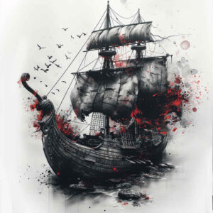 viking-ships-strength-symbol-neotraditional-textured-shading-for-lower-arm – tattoo design ideas free ai generated – Gallery: viking-ships-inkby-ai