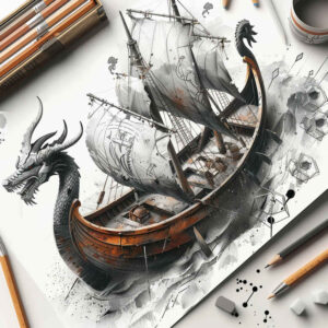 viking-ships-in-art-neotraditional-color-depth-for-fingers – tattoo design ideas free ai generated – Gallery: viking-ships-inkby-ai