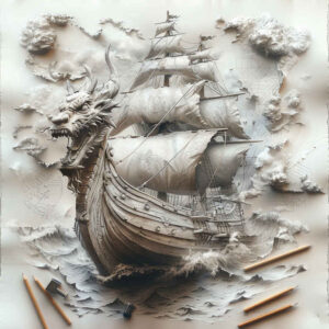 viking-ships-battle-motif-surrealism-dream-motifs-for-side-torso – tattoo design ideas free ai generated – Gallery: viking-ships-inkby-ai