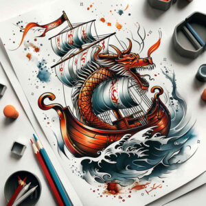 viking-ships-energy-motif-surrealism-esoteric-symbolism-for-inner-arm – tattoo design ideas free ai generated – Gallery: viking-ships-inkby-ai