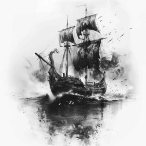 viking-ships-light-effect-neotraditional-artistic-contrast-for-full-back – tattoo design ideas free ai generated – Gallery: viking-ships-inkby-ai