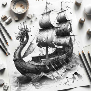 viking-ships-in-art-neotraditional-precise-lines-for-nape – tattoo design ideas free ai generated – Gallery: viking-ships-inkby-ai
