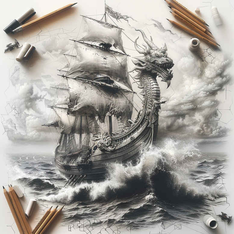 viking-ships-travel-motif-realism-micro-detail-for-elbow – tattoo design ideas free ai generated – Gallery: viking-ships-inkby-ai