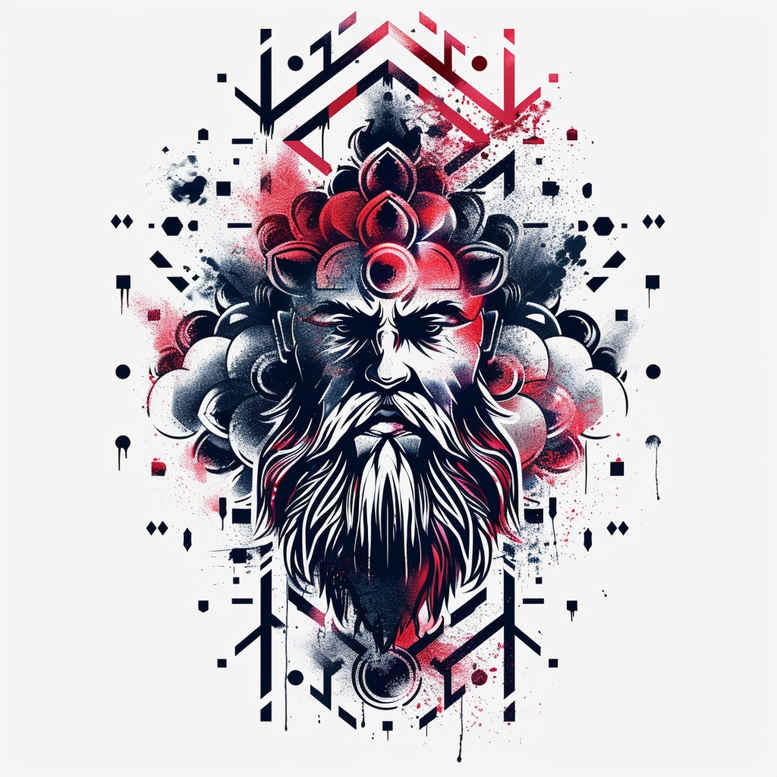power-symbol-tattoo-bleeding-for-elbow – tattoo design ideas free ai generated – Gallery: vikings-inkby-ai