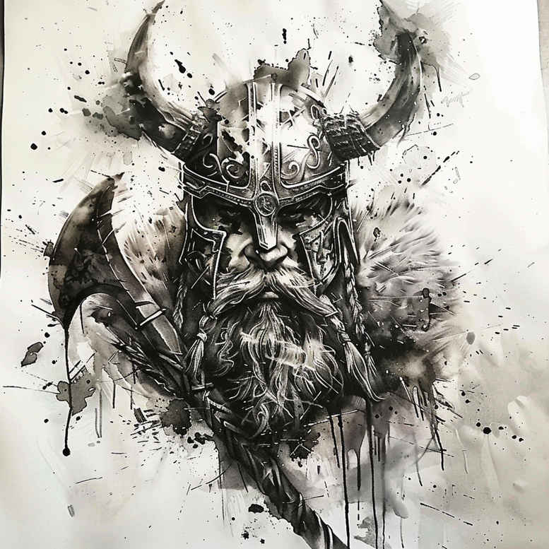 fire-motif-tattoo-chilling-for-heel – tattoo design ideas free ai generated – Gallery: vikings-inkby-ai