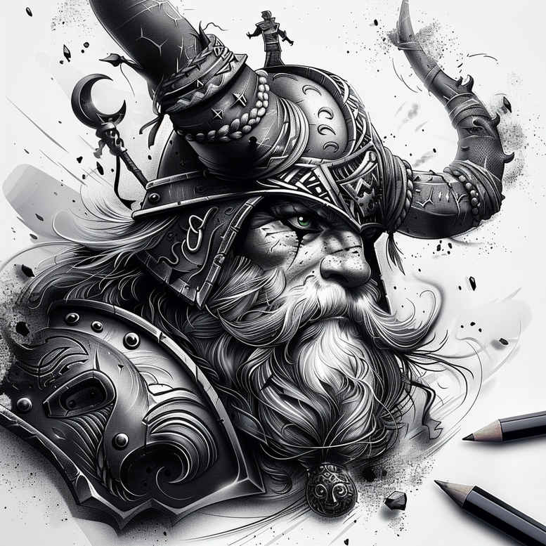 history-motif-tattoo-night-terror-for-ribs – tattoo design ideas free ai generated – Gallery: vikings-inkby-ai
