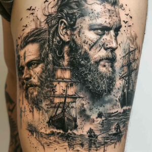 energy-tattoo-freaky-for-sternum – tattoo design ideas free ai generated – Gallery: vikings-inkby-ai