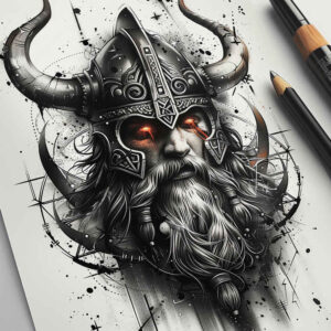 weapon-tattoo-gloomy-for-outer-arm – tattoo design ideas free ai generated – Gallery: vikings-inkby-ai