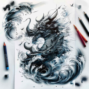 bravery-symbol-tattoo-midnight-for-side – tattoo design ideas free ai generated – Gallery: vikings-inkby-ai