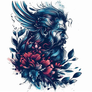 strength-symbol-tattoo-blackwork-for-shin – tattoo design ideas free ai generated – Gallery: vikings-inkby-ai