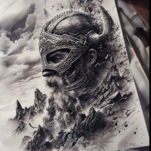 viking-warrior-tattoo-gloomy-for-hand – tattoo design ideas free ai generated – Gallery: vikings-inkby-ai