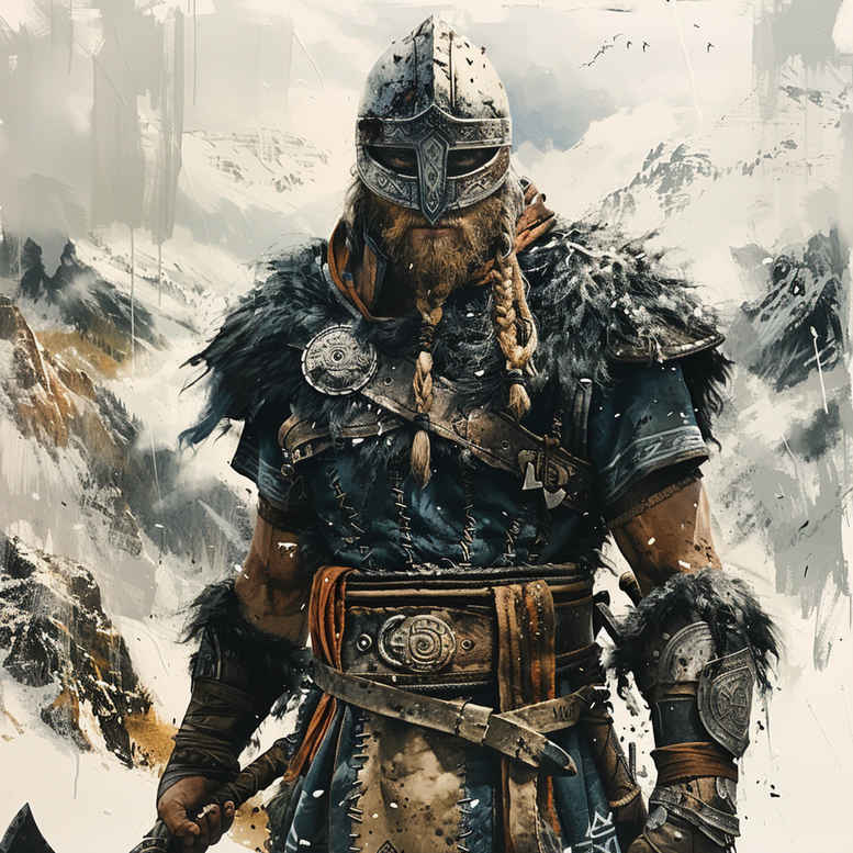 detailed-viking-tattoo-grim-for-ankle – tattoo design ideas free ai generated – Gallery: vikings-inkby-ai