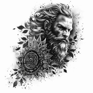 warrior-tattoo-spectral-for-spine – tattoo design ideas free ai generated – Gallery: vikings-inkby-ai