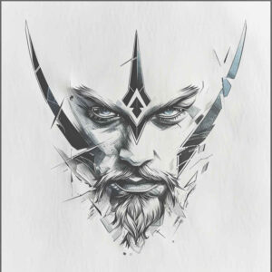 adventure-motif-tattoo-evil-grin-for-abdomen – tattoo design ideas free ai generated – Gallery: vikings-inkby-ai