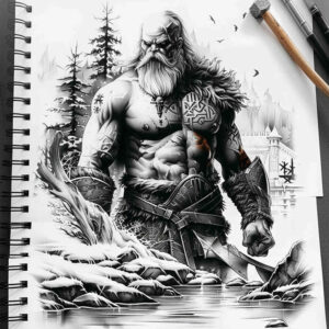 viking-warrior-tattoo-moody-for-upper-thigh – tattoo design ideas free ai generated – Gallery: vikings-inkby-ai