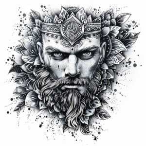 strength-symbol-tattoo-void-for-stomach – tattoo design ideas free ai generated – Gallery: vikings-inkby-ai