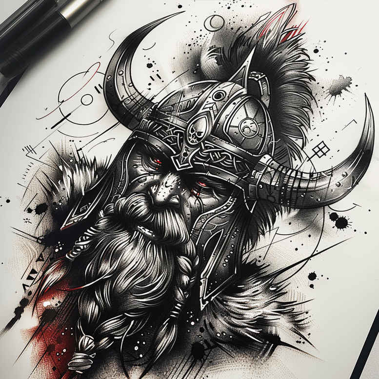 energy-tattoo-ancient-curse-for-scapula – tattoo design ideas free ai generated – Gallery: vikings-inkby-ai